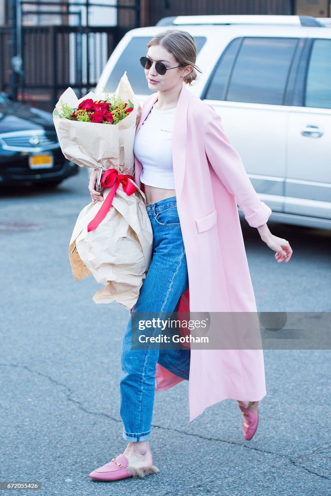 Celebrity Sightings in New York City - April 23, 2017