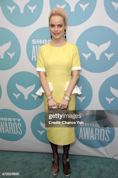 Taryn Manning attends 9th Annual Shorty Awards at PlayStation Theater on April 23, 2017 in New York City.