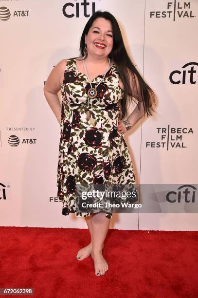 Debbie Cyr attends "Water Warriors" Premiere - 2017 Tribeca Film Festival at BMCC Tribeca PAC on April 23, 2017 in New York City.