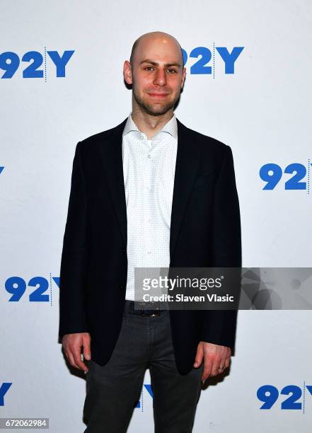 Author Adam Grant attends 92Y's event "Sheryl Sandberg And Adam Grant In Conversation With Katie Couric" at 92nd Street Y on April 23, 2017 in New...