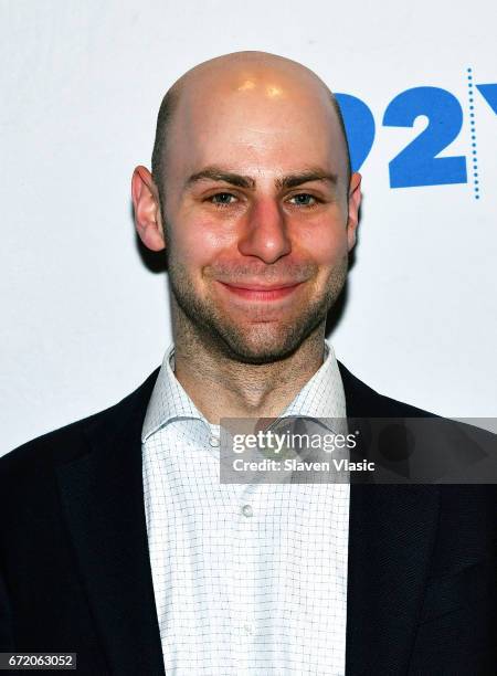 Author Adam Grant attends 92Y's event "Sheryl Sandberg And Adam Grant In Conversation With Katie Couric" at 92nd Street Y on April 23, 2017 in New...