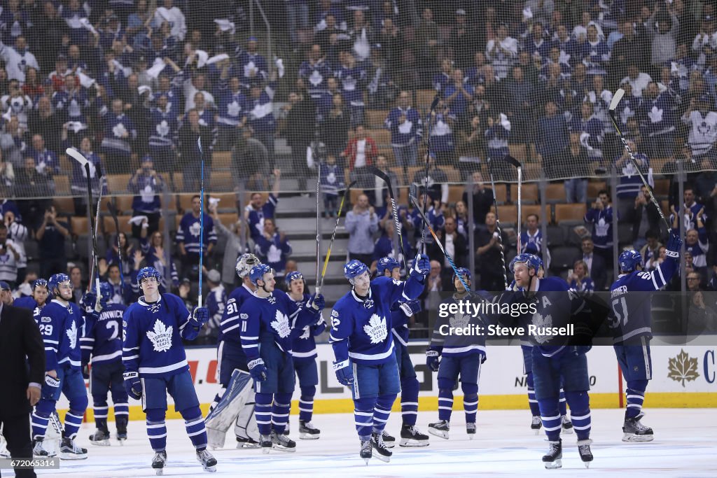 Toronto Maple Leafs play the Washington Capitals lose game six in overtime and their first round Stanley Cup play-off series