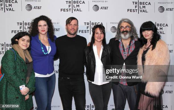 Director Onur Tukel poses with the cast and crew as he attends Tribeca TV: Pilot Season "Black Magic For White Boys" showing during the 2017 Tribeca...