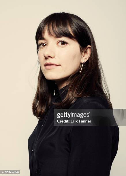 Director Sophie Brooks from 'The Boy Downstairs' poses at the 2017 Tribeca Film Festival portrait studio on April 23, 2017 in New York City.