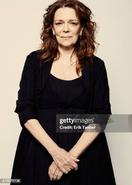 Actress Deirdre O'Connell from 'The Boy Downstairs' poses at the 2017 Tribeca Film Festival portrait studio on April 23, 2017 in New York City.