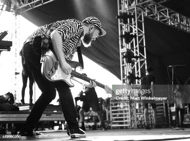 Musician Jack Garratt performs on the Gobi Tent during day 3 of the Coachella Valley Music And Arts Festival