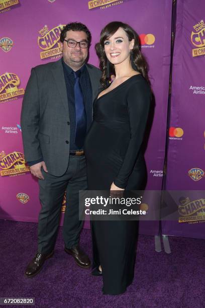 Bobby Moynihan and Brynn O'Malley attend the 'Charlie And The Chocolate Factory' Broadway opening night at at Lunt-Fontanne Theatre on April 23, 2017...