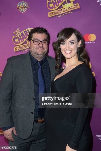 Bobby Moynihan and Brynn O'Malley attend the 'Charlie And The Chocolate Factory' Broadway opening night at at Lunt-Fontanne Theatre on April 23, 2017...