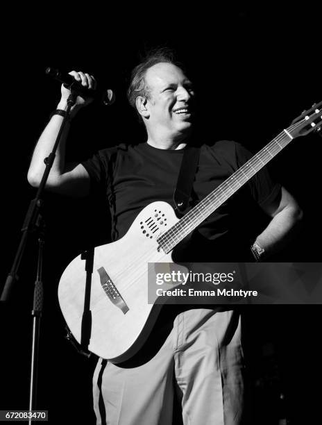 Hans Zimmer performs at the Outdoor Theatre during day 3 of the Coachella Valley Music And Arts Festival at the Empire Polo Club on April 23, 2017 in...