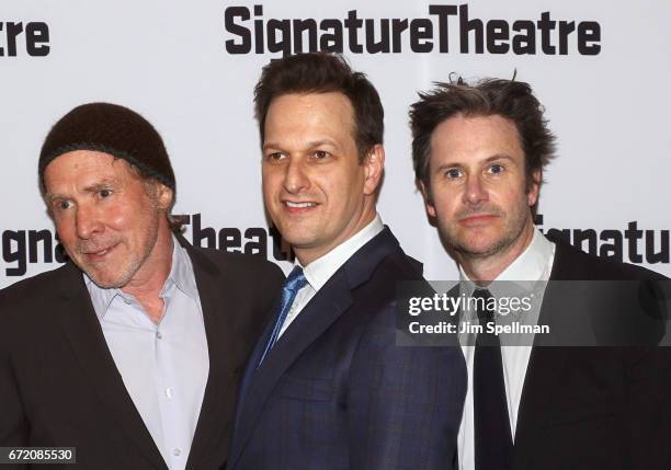 Actors Will Patton, Josh Charles and Josh Hamilton attend the "The Antipodes" opening night party at Signature Theatre Company's Pershing Square...