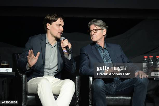 Adrian Buitenhuis and Derik Murray attend the "I Am Heath Ledger" premiere during the 2017 Tribeca Film Festival at Spring Studios on April 23, 2017...
