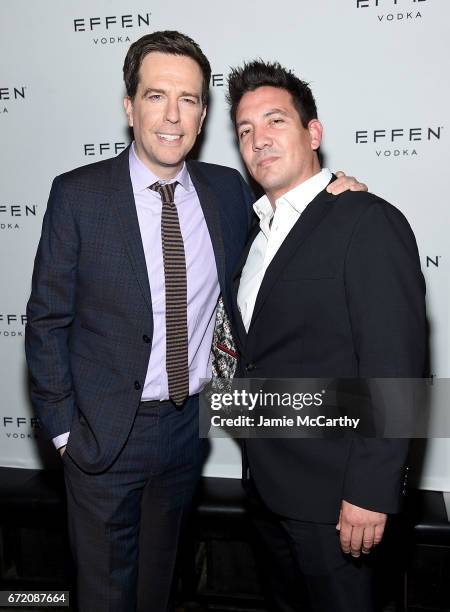 Ed Helms and producer Steve Ponce attend the 2017 Tribeca Film Festival After Party For The Clapper Presented By EFFEN Vodka At Avenue at Avenue on...