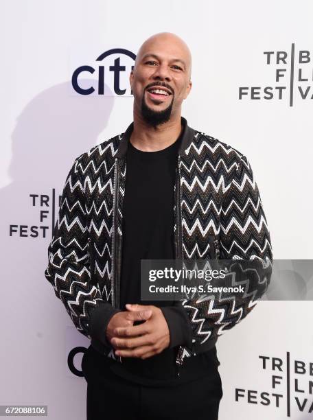 Common attends Tribeca Talks: Common with Nelson George during the 2017 Tribeca Film Festival at Spring Studios on April 23, 2017 in New York City.