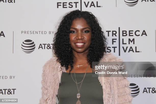 Actress Nicki Micheaux attends Tribeca TV: Pilot Season "Manic" showing during the 2017 Tribeca Film Festival at Cinepolis Chelsea on April 23, 2017...
