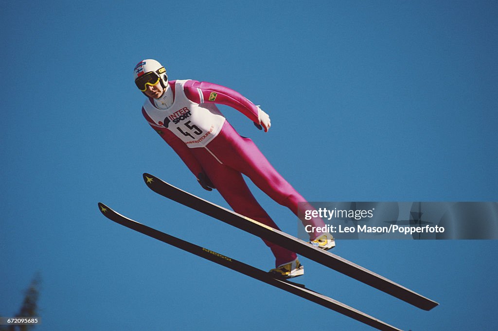 Matti Nykanen At World Ski Championships