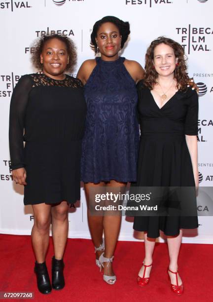 Writer Yolanda Carney and director Kate Marks attend Tribeca TV: Pilot Season "Manic" showing during the 2017 Tribeca Film Festival at Cinepolis...