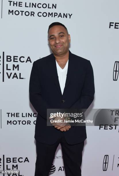 Comedian Russell Peters attends "The Clapper" Premiere during the 2017 Tribeca Film Festival at SVA Theatre on April 23, 2017 in New York City.