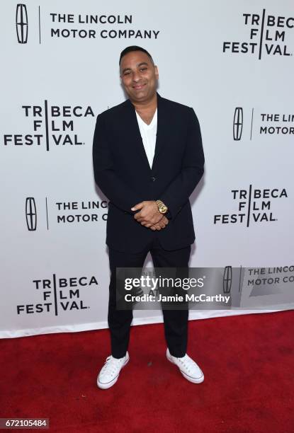 Comedian Russell Peters attends "The Clapper" Premiere during the 2017 Tribeca Film Festival at SVA Theatre on April 23, 2017 in New York City.