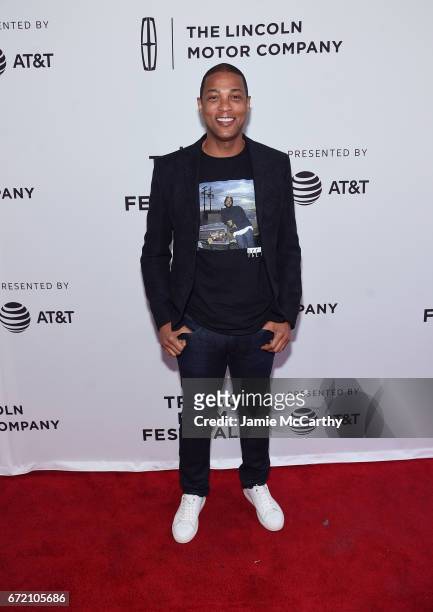Personality Don Lemon attends "The Clapper" Premiere during the 2017 Tribeca Film Festival at SVA Theatre on April 23, 2017 in New York City.