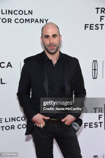 Actor Greg Vrotsos attends "The Clapper" Premiere during the 2017 Tribeca Film Festival at SVA Theatre on April 23, 2017 in New York City.