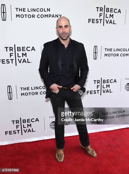 Actor Greg Vrotsos attends "The Clapper" Premiere during the 2017 Tribeca Film Festival at SVA Theatre on April 23, 2017 in New York City.