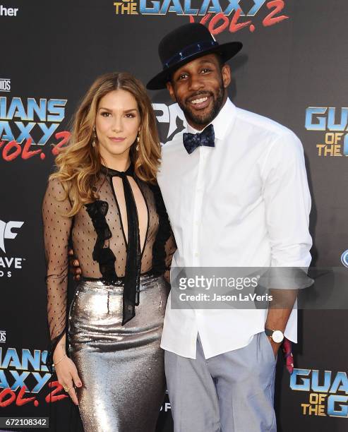 Allison Holker and Stephen "tWitch" Boss attend the premiere of "Guardians of the Galaxy Vol. 2" at Dolby Theatre on April 19, 2017 in Hollywood,...