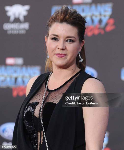 Alicia Machado attends the premiere of "Guardians of the Galaxy Vol. 2" at Dolby Theatre on April 19, 2017 in Hollywood, California.