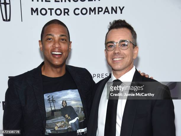 Personality Don Lemon and Executive Producer Ray Boudreau attend "The Clapper" Premiere during the 2017 Tribeca Film Festival at SVA Theatre on April...