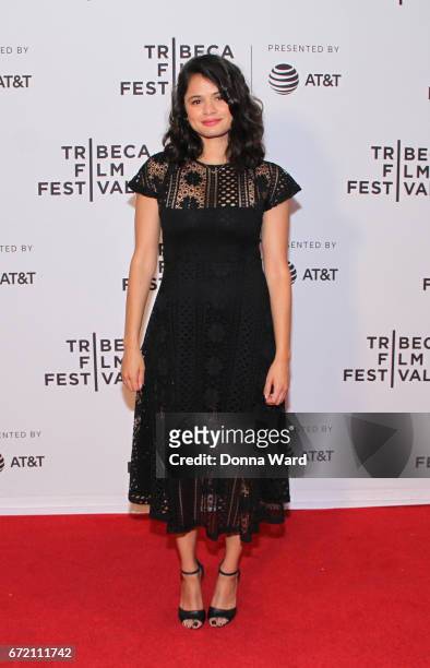 Actress Melonie Diaz attends Tribeca TV: Pilot Season "Lost and Found" showing during the 2017 Tribeca Film Festival at Cinepolis Chelsea on April...