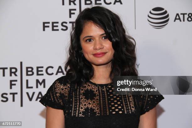 Actress Melonie Diaz attends Tribeca TV: Pilot Season "Lost and Found" showing during the 2017 Tribeca Film Festival at Cinepolis Chelsea on April...