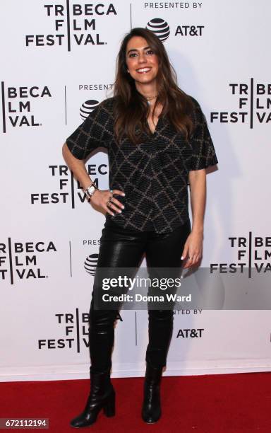 Actress Haroula Rose attends Tribeca TV: Pilot Season "Lost and Found" showing during the 2017 Tribeca Film Festival at Cinepolis Chelsea on April...