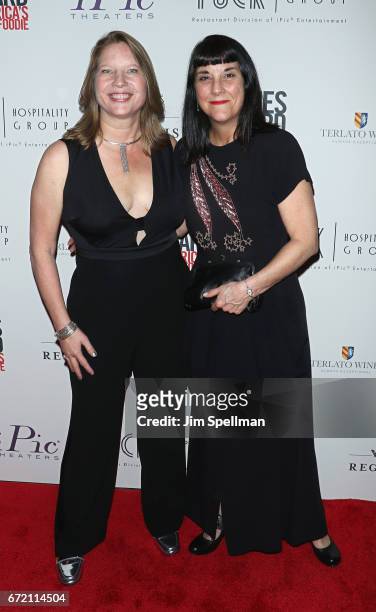 Co-producer Kathleen Squires and director Beth Federici attend the "James Beard: America's First Foodie" NYC premiere at iPic Fulton Market on April...