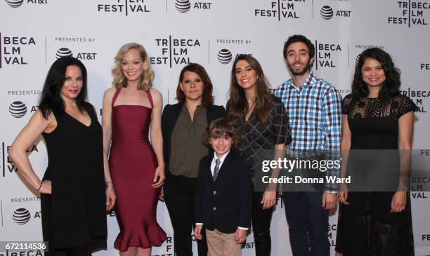 Laura Lee Botsacos, Abby Wathen, Valeria Lopez, Peter Thompson, Haroula Rose, Alex Coffey and Melonie Diaz attend Tribeca TV: Pilot Season "Lost and...