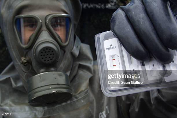 Member of the German Chemical Corps, a part of the German military that specializes in anti-nuclear, chemical and biological weapons operations,...