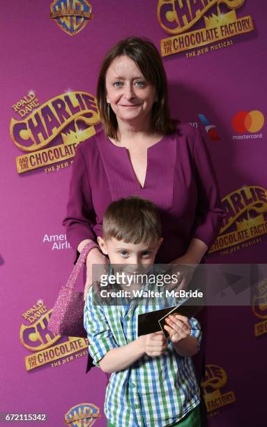 Rachel Dratch and son Eli Benjamin Wahl attend the Broadway Opening Performance of 'Charlie and the Chocolate Factory' at the Lunt-Fontanne Theatre...