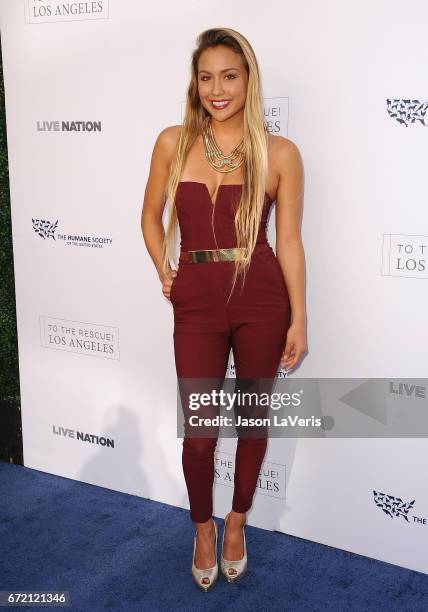 Surfer Tia Blanco attends Humane Society of The United States' annual To The Rescue! Los Angeles benefit at Paramount Studios on April 22, 2017 in...