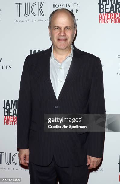 Executive producer Michael Kantor attends the "James Beard: America's First Foodie" NYC premiere at iPic Fulton Market on April 23, 2017 in New York...