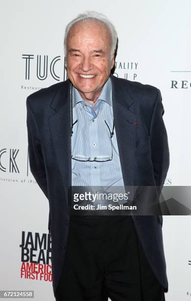 Chef Andre Soltner attends the "James Beard: America's First Foodie" NYC premiere at iPic Fulton Market on April 23, 2017 in New York City.