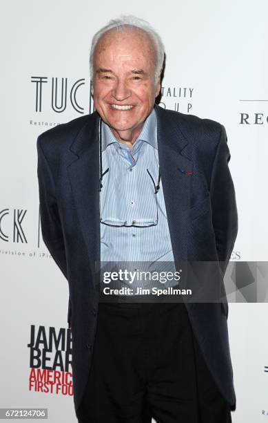 Chef Andre Soltner attends the "James Beard: America's First Foodie" NYC premiere at iPic Fulton Market on April 23, 2017 in New York City.