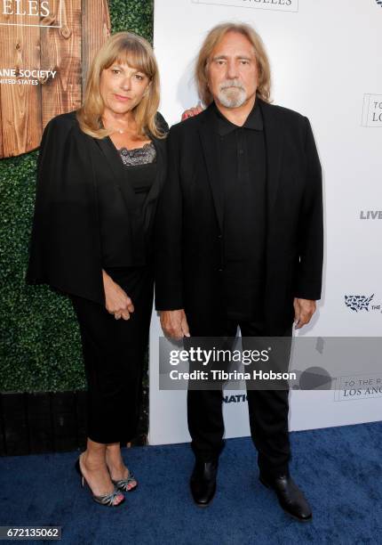 Gloria Butler and Geezer Butler attend the Humane Society's annual 'To The Rescue' Gala on April 22, 2017 in Los Angeles, California.