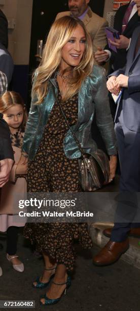 Sarah Jessica Parker attends the Broadway Opening Performance of 'Charlie and the Chocolate Factory' at the Lunt-Fontanne Theatre on April 23, 2017...