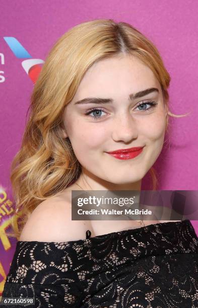 Meg Donnelly attends the Broadway Opening Performance of 'Charlie and the Chocolate Factory' at the Lunt-Fontanne Theatre on April 23, 2017 in New...