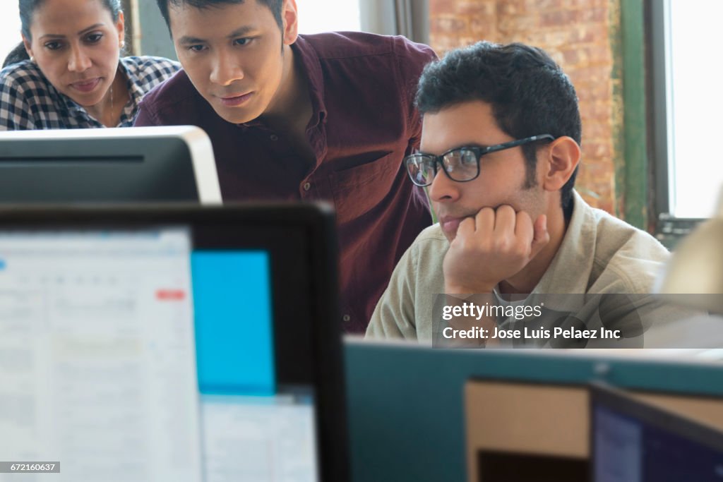 Person Using Computer Small Business Business People Using Computer In Office High-Res Stock Photo - Getty ...