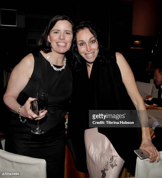 Heidi Fleiss and Friend attend the Humane Society's annual 'To The Rescue' Gala on April 22, 2017 in Los Angeles, California.