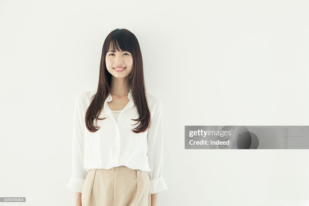 Portrait of young woman