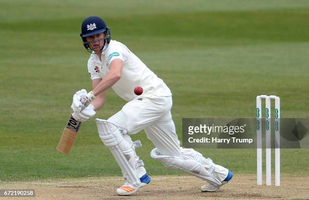 George Hankins of Gloucestershire bats during the Specsavers County Championship Division Two match between Gloucestershire and Durham at The...