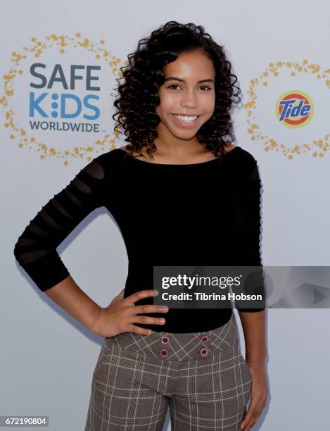 Asia Monet Ray attends the Safe Kids Day at Smashbox Studios on April 23, 2017 in Culver City, California.