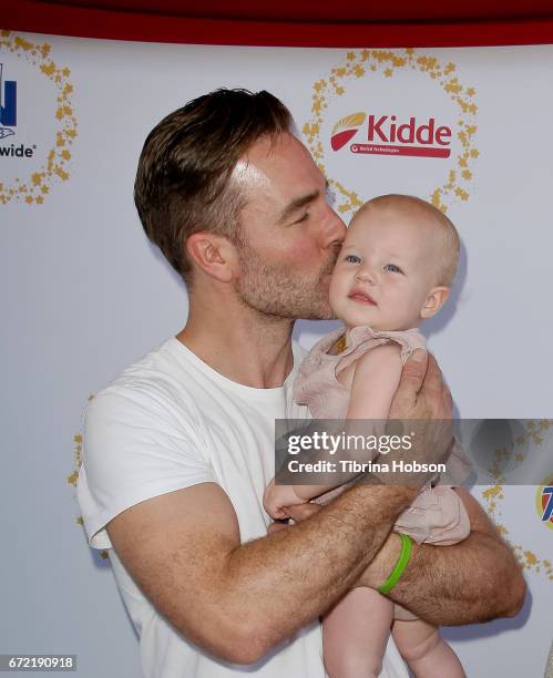 James Van Der Beek and Emilia Van Der Beek attend the Safe Kids Day at Smashbox Studios on April 23, 2017 in Culver City, California.