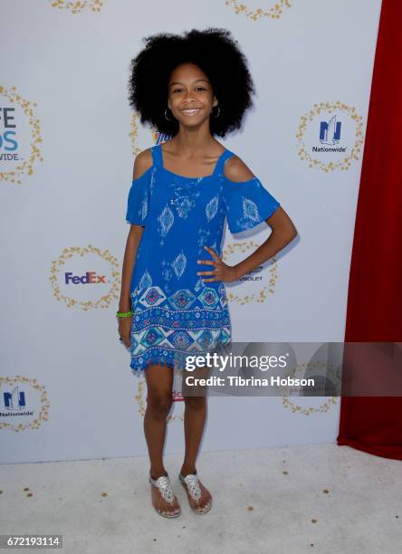 Brianna Reed attends the Safe Kids Day at Smashbox Studios on April 23, 2017 in Culver City, California.