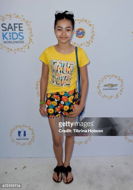 Journey Slayton attends the Safe Kids Day at Smashbox Studios on April 23, 2017 in Culver City, California.